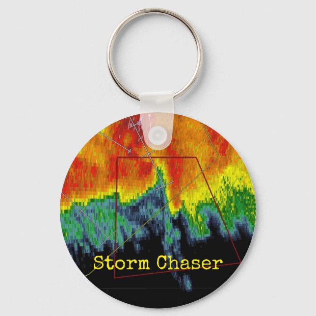 Storm Chaser Radar Image Key Ring (Front)