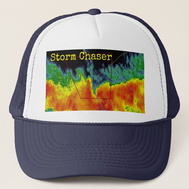 Storm Chaser Radar Image Trucker Hat (Front)