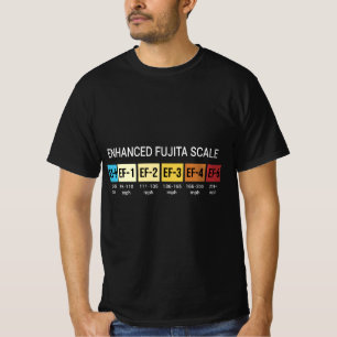 Storm Chasing Enhanced Fujita Scale Tornado Meteor T-Shirt