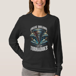 Storm Chasing Tornado Chaser Meteorologist Retro O T-Shirt