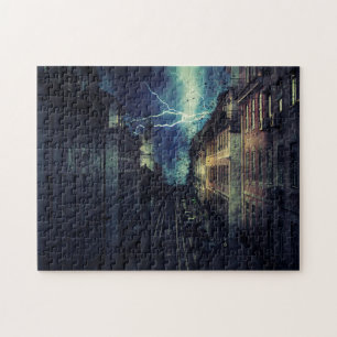 Storm City Destruction Jigsaw Puzzle