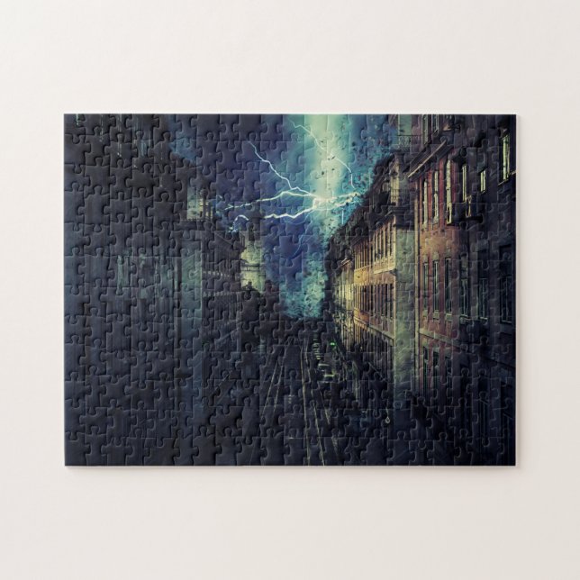 Storm City Destruction Jigsaw Puzzle (Horizontal)