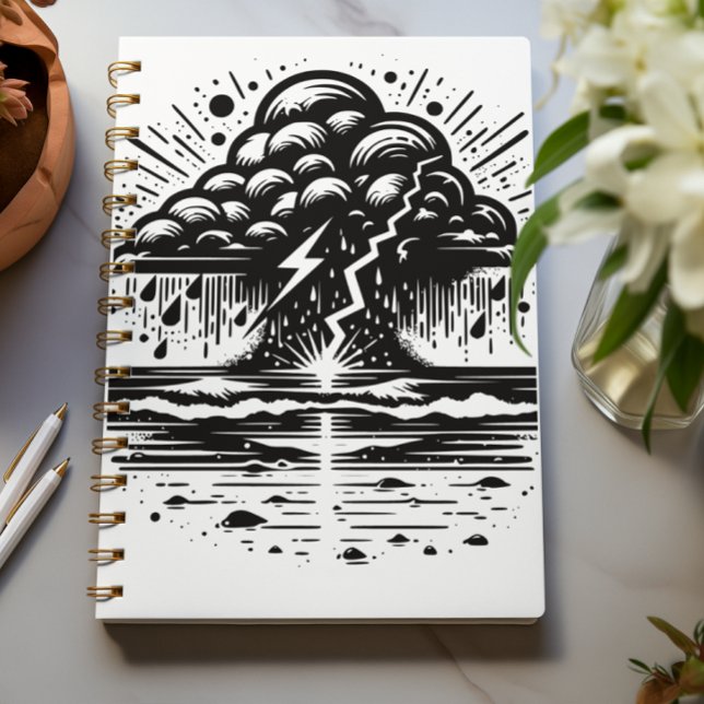 Storm Cloud and Lightning Art Notebook (Creator Uploaded)