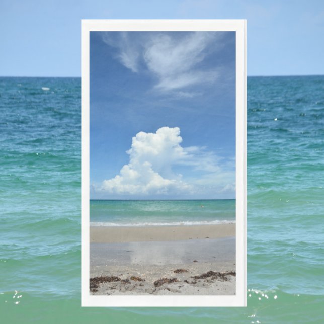 Storm Cloud Brewing over Tropical Sea Coastal Napkin (Creator Uploaded)