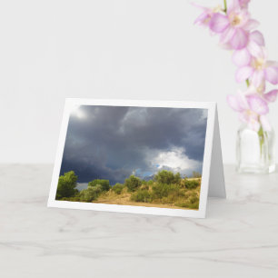 Storm Cloud over Canyon Card