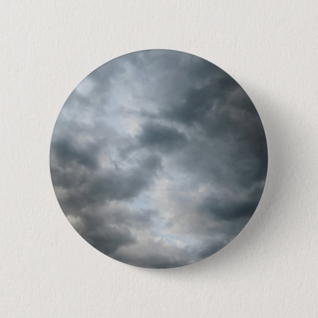 Storm Clouds Breaking 6 Cm Round Badge (Front)