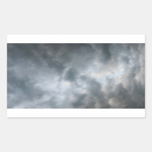 Storm Clouds Breaking Rectangular Sticker