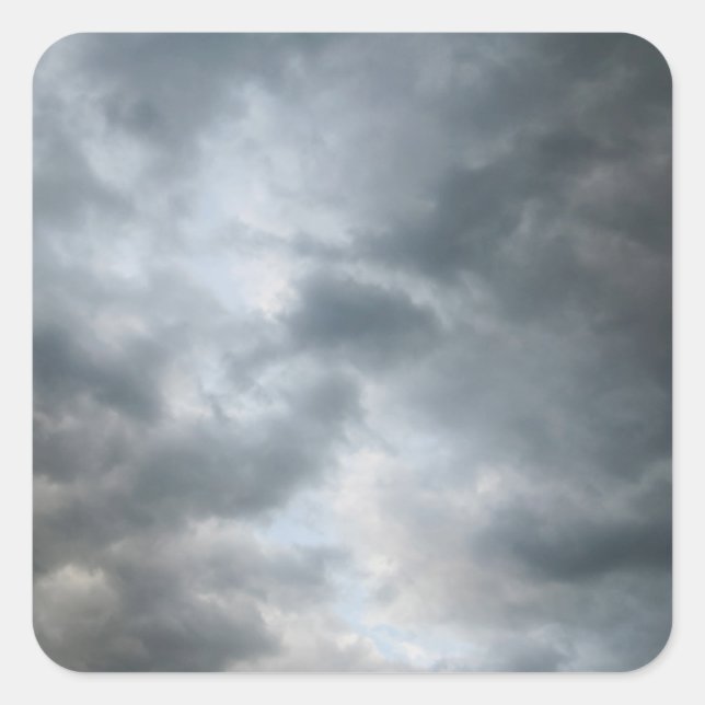 Storm Clouds Breaking Square Sticker (Front)