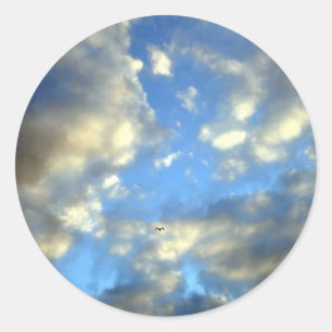 Storm Clouds Classic Round Sticker