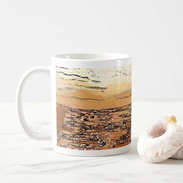STORM CLOUDS COFFEE MUG (With Donut)