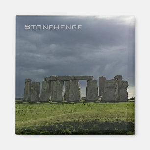 Storm clouds over Stonehenge Magnet