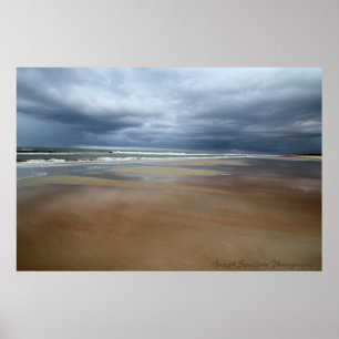 Storm Clouds Over The Water Print