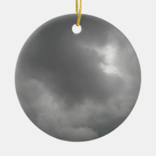 Storm Clouds Pendant Ceramic Ornament