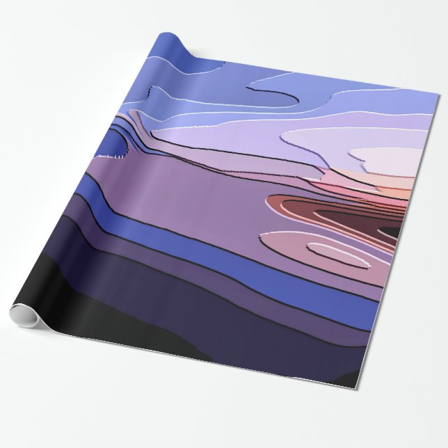 STORM CLOUDS WRAPPING PAPER (Unrolled)