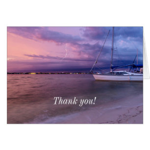 Storm Coming To Navarre Florida Thank you Card
