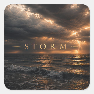 Storm - Deep Waters Square Sticker