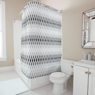 Storm Diamond Ombre Shower Curtain
