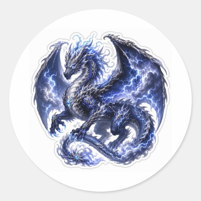 Storm Dragon Sticker (Front)