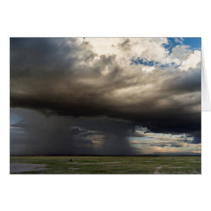 Storm Forming Over The Nearby Slopes Of Mount