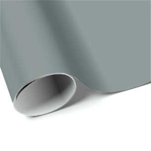 Storm Grey Solid Colour   Classic   Elegant Wrapping Paper