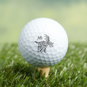 Storm Grey Styracosaurus with Tribal War Paint Golf Balls