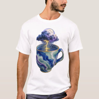 Storm in a Cup Surreal Thunderstorm Art T-Shirt