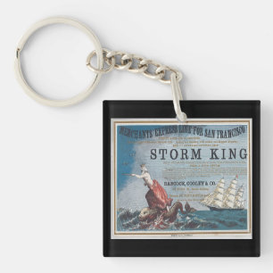 Storm King Clipper Sailing ship Key Ring