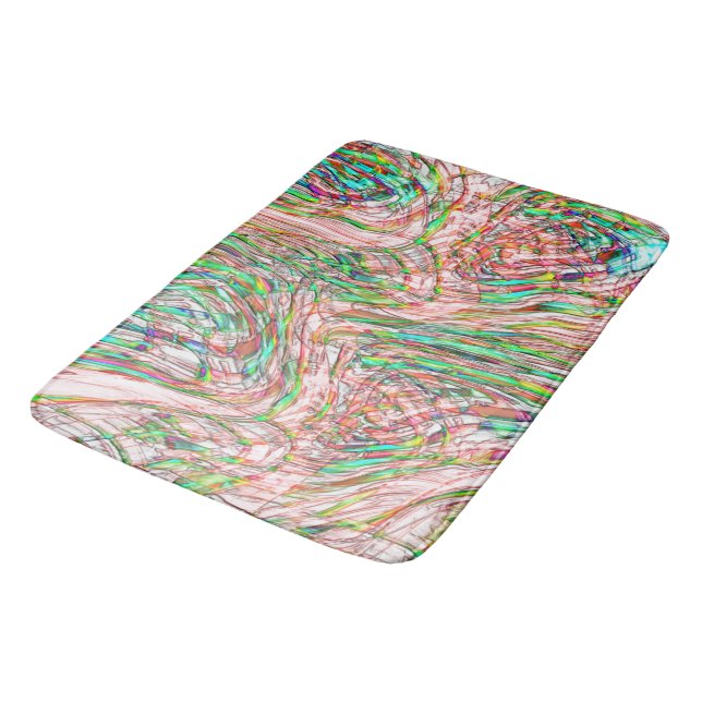 Storm of twisted tracks bath mat (Angled)