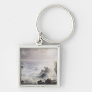 Storm off the Coast of Belle-Ile Key Ring