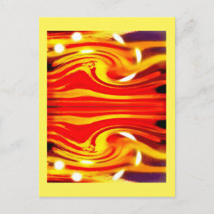 Storm on a distant star art postcard