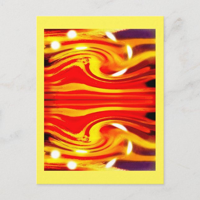 Storm on a distant star art postcard (Front)