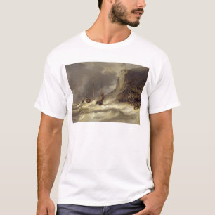 Storm on the Coast at Etretat, Normandy, 1851 T-Shirt