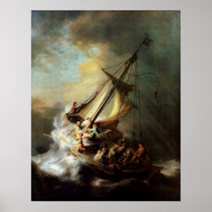 Storm on the Sea of Galilee Canvas Print