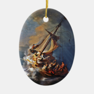 Storm on the Sea of Galilee Ceramic Tree Decoration