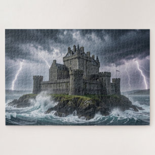 Storm Over Castle Jigsaw Puzzle