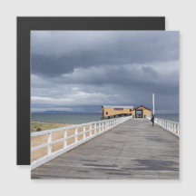 Storm Over Queenscliff Pier Magnetic Card