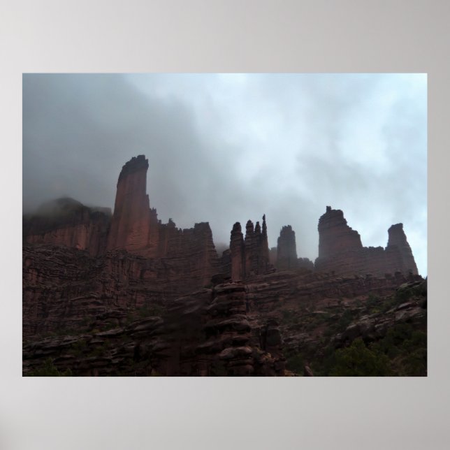 Storm over the Towers Poster (Front)