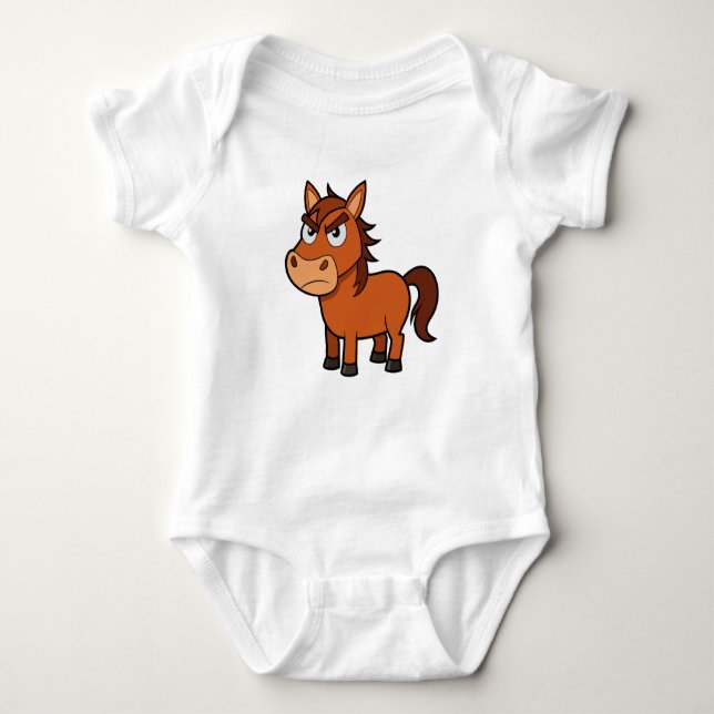 Storm Spirit Horse Baby Bodysuit (Front)