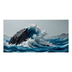 Storm Surge in Paper Poster