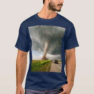 Storm tornado at country side T-Shirt