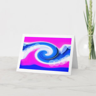 Storm wave holiday card