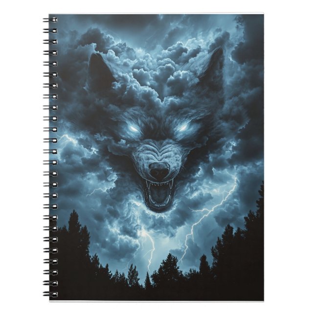 Storm Wolf Spirit Notebook (Front)