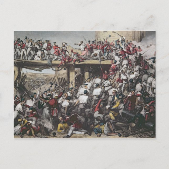 Storming of Delhi Postcard (Front)