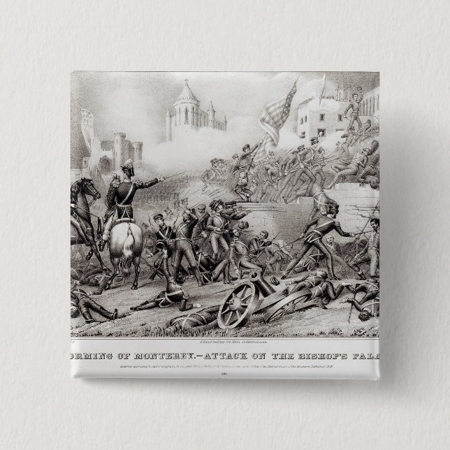 Storming of Monterey 15 Cm Square Badge (Front)