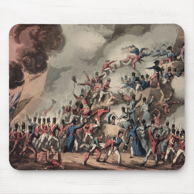 Storming of St. Sebastian, engraved by Thomas Mouse Pad (Front)