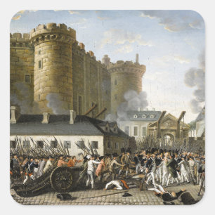 Storming of the Bastille Square Sticker