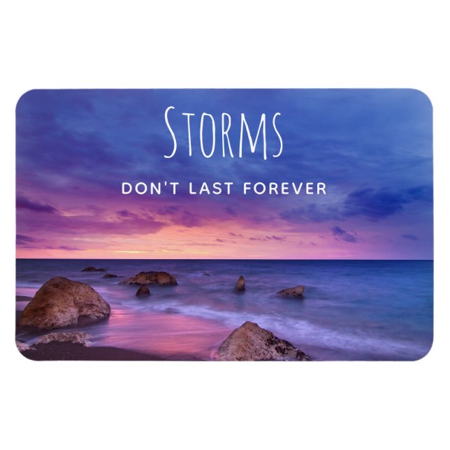 Storms Don't Last Forever Scenic Photo Magnet (Horizontal)