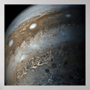 Storms on Jupiter from Juno Cam (2017) Poster