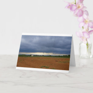 Stormy Agricultural Landscape Card