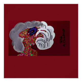 Stormy Blooms Poster